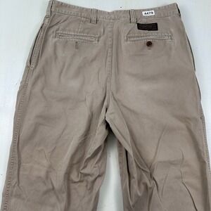 VTG 90s Abercrombie & Fitch Pleated Baggy Pants Men Actual 31x28 Khaki Chino Y2K